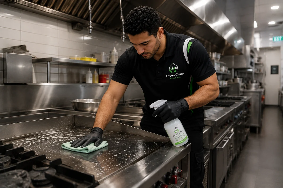 Commercial kitchen cleaning