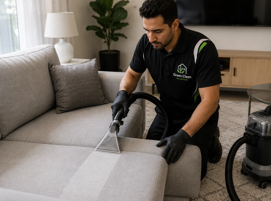 Upholstery steam cleaning